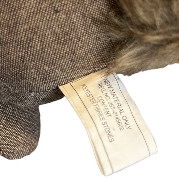 Tweed Plush Squirrel 8 1/2" High Cute Scarf Furry Tail - Picture 8 of 12